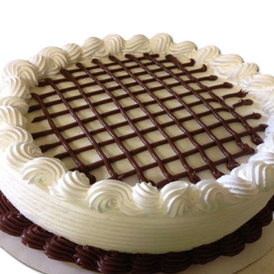 "Delicious round shape Pineapple flavour designer cake - 1kg - Click here to View more details about this Product